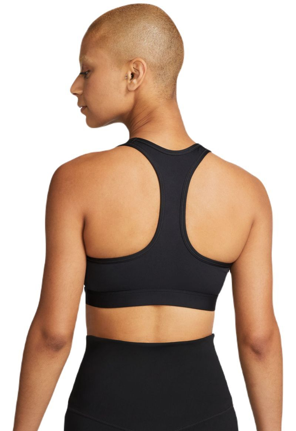 Теннисный бюстгальтер Nike Swoosh Medium Support Non-Padded Sports Bra - Black