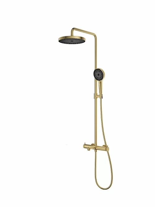 Душевая система Vincea Rim VSFS-2RM1BG брашированное золото