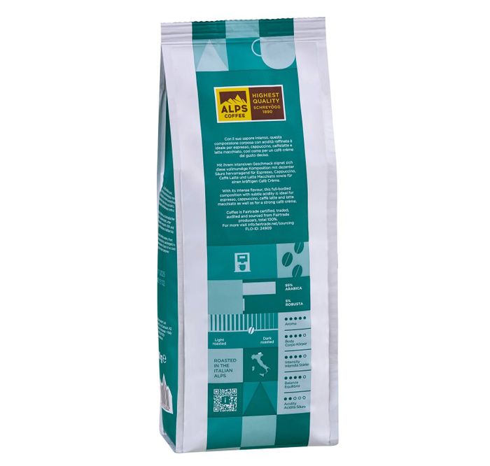 Кофе в зёрнах Alps Coffee Espresso Bio Biomatic Flo