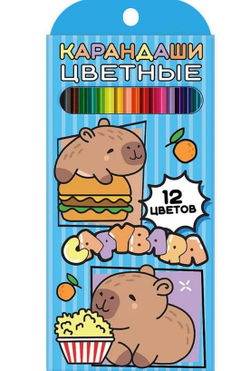 Карандаши цветные 12 цвета(ов) ЦЕНТРУМ Капибара (77213)