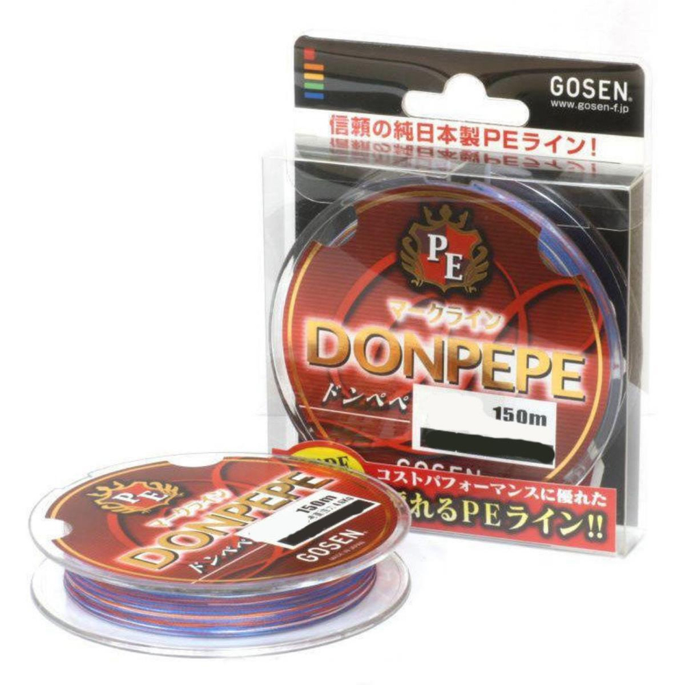 Плетеный шнур Gosen Donpepe Markline PE 150м 1,0
