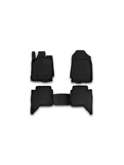 Коврики в салон для FORD Ranger, 4 двери, 2011-2022 4 шт. (полиуретан) ELEMENT1634210K