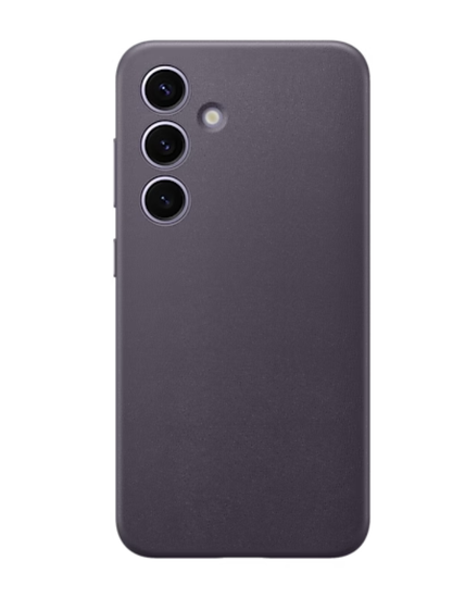 Чехол-накладка Vegan Leather Case S24 (темно фиолетовый)