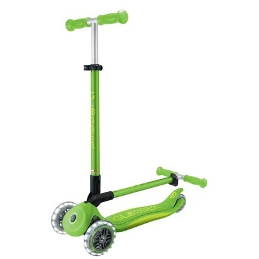 Самокат Globber Primo Foldable Plus Lights V2 зеленый