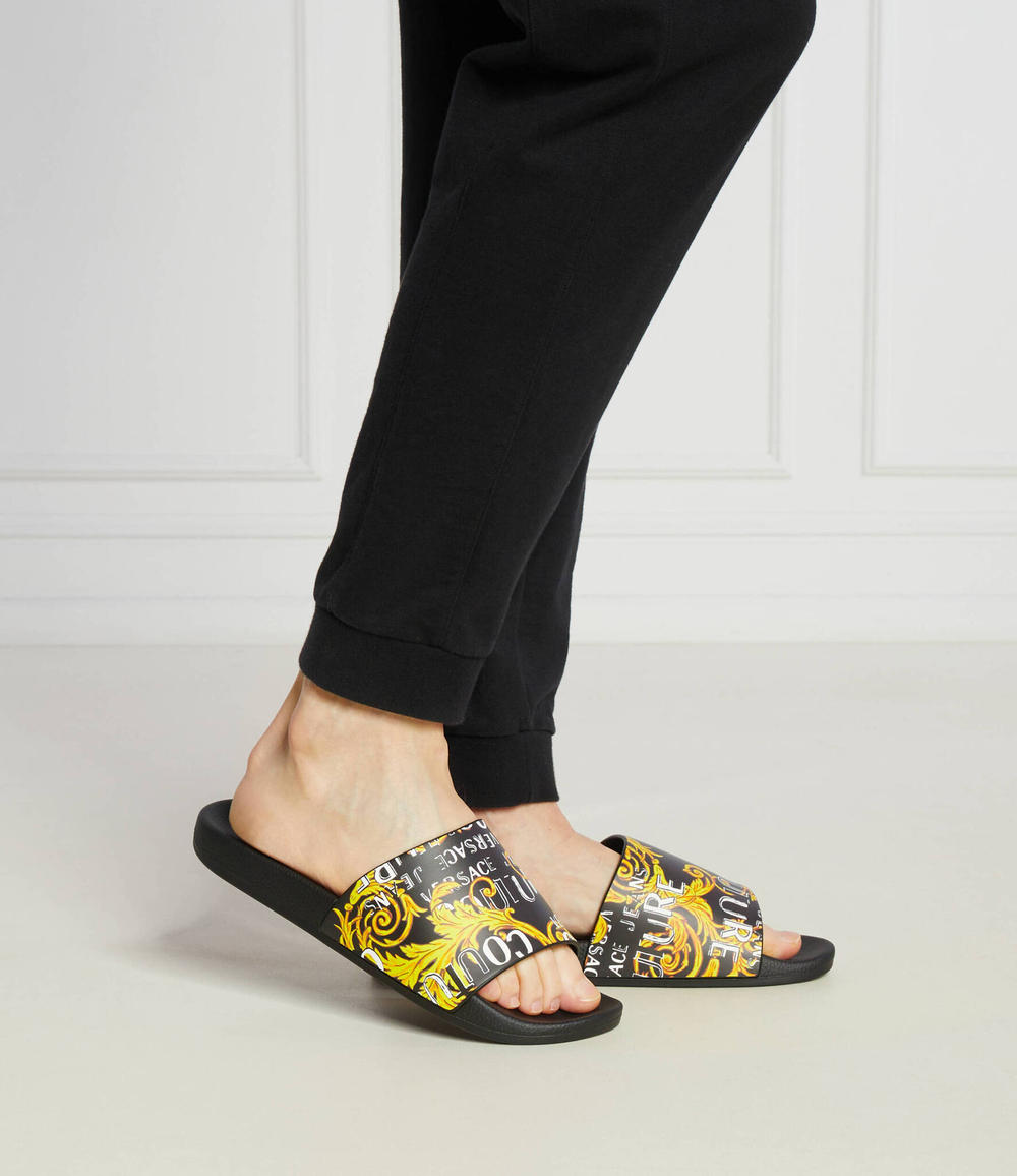 Шлепанцы Versace Jeans Couture - черный(76YA3SQ4ZS631)