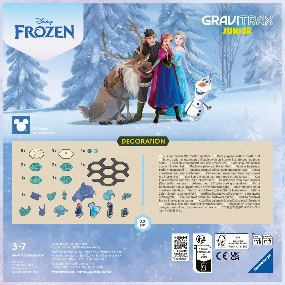 Ravensburger - GraviTrax JUNIOR Королевство Льда Дополнительный набор 238613