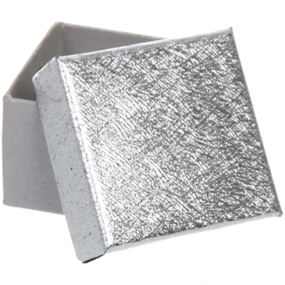 Коробка подарочная «Блеск» 4*4*3 см, Серебро