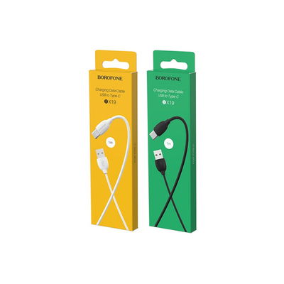 Borofone BX19 USB (m)-Type-C (m) 1м 3.0A ПВХ белый