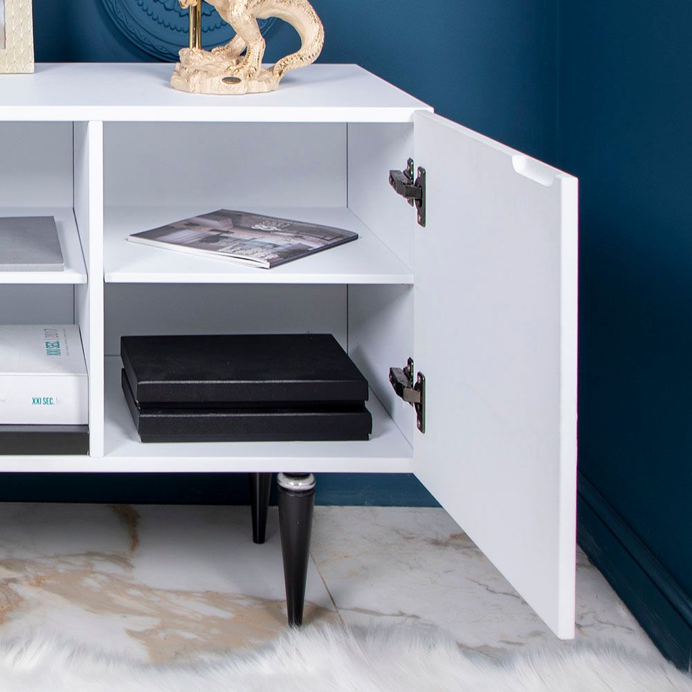 Тумба под ТВ Тропик 155см Классик Айс Сильвер Найт