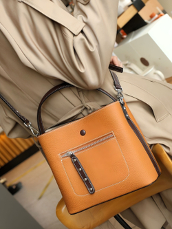 женская сумка на плечо из натуральной кожи