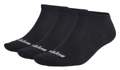 Теннисные носки Adidas Thin Linear Low-Cut Socks 3P - Black