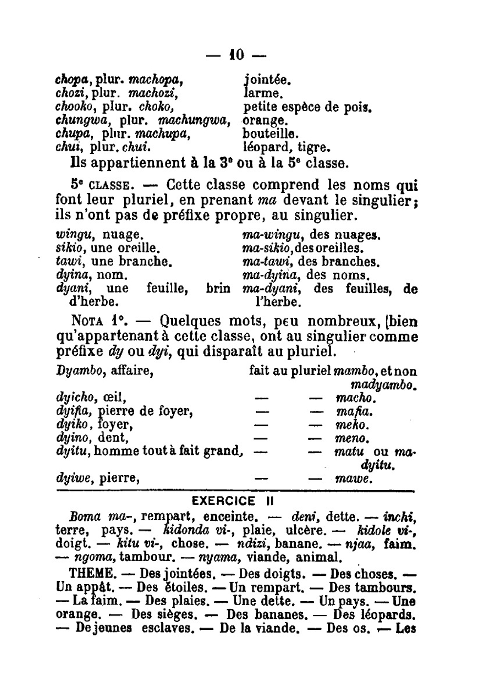 Grammaire Kiswahili | Pere Delaunay