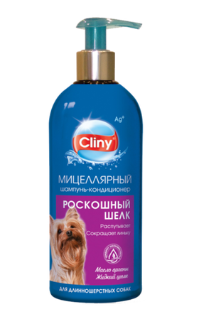 Клини Шампунь-кондиционер Роскошный шелк для собак 300 мл