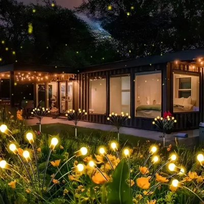 Солнечные уличные светильники/2 шт; "фейерверк", "одуванчик", садовое и уличное освещение