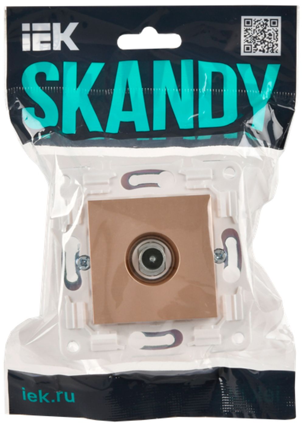 SKANDY Розетка TV проходная SK-A17Sa песочный IEK