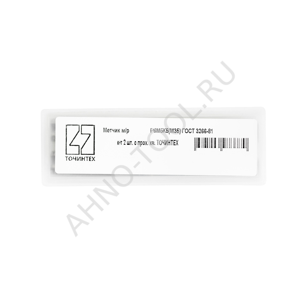 Метчик м/р М12х1,75 Р6М5К5(М35) ГОСТ 3266-81 к-т 2 шт. с прох. хв. ТОЧИНТЕХ