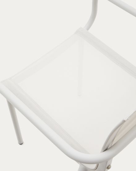 Galdana Штабелируемый садовый стул из белого алюминия Испания La Forma