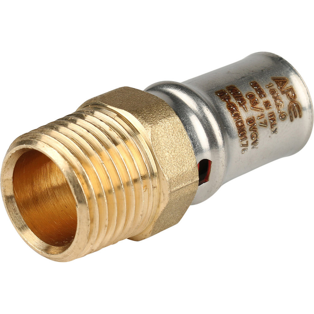 Переходник STOUT НР 1/2" х16 пресс