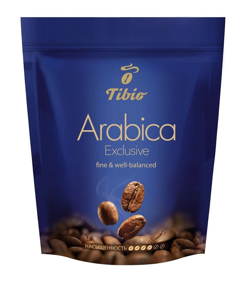 Кофе растворимый Tibio Arabica Exclusive, 150 г пакет (Тибио)