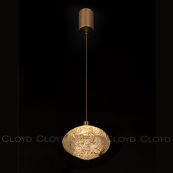 Подвесной светильник Cloyd VOCAL P1 / латунь - прозрачн. стекло (арт.11345)