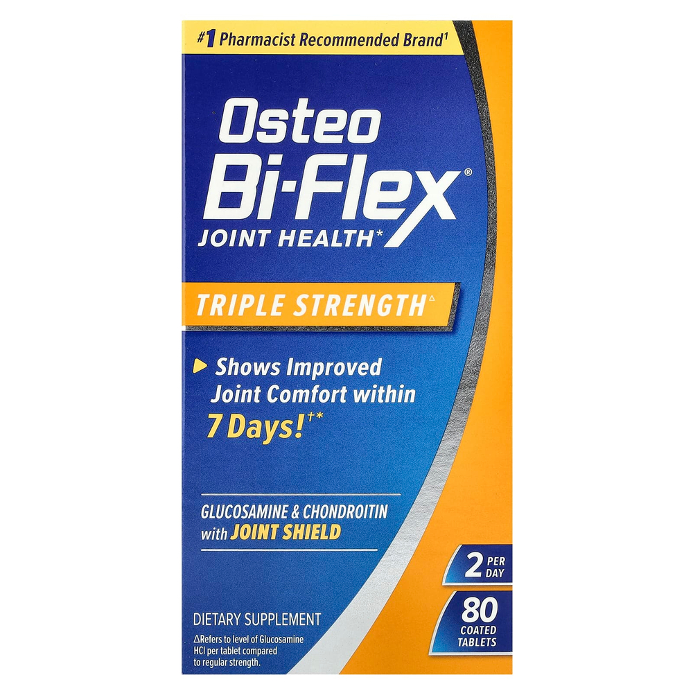 Osteo Bi-Flex, Joint Health, тройная сила, 80 таблеток, покрытых оболочкой