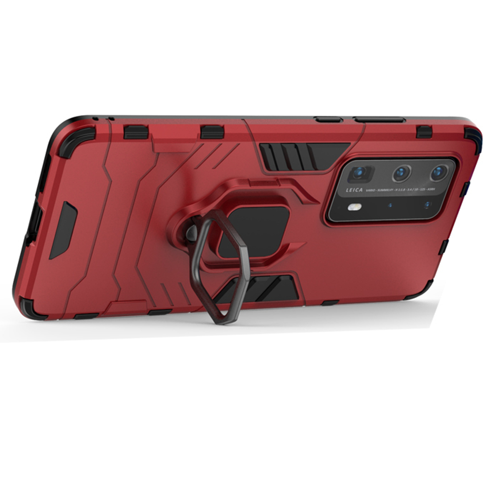 Противоударный чехол с кольцом Panther Case для Huawei P40 Pro+