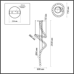 Люстра подвесная Odeon Light 5008/132L CRYSTAL