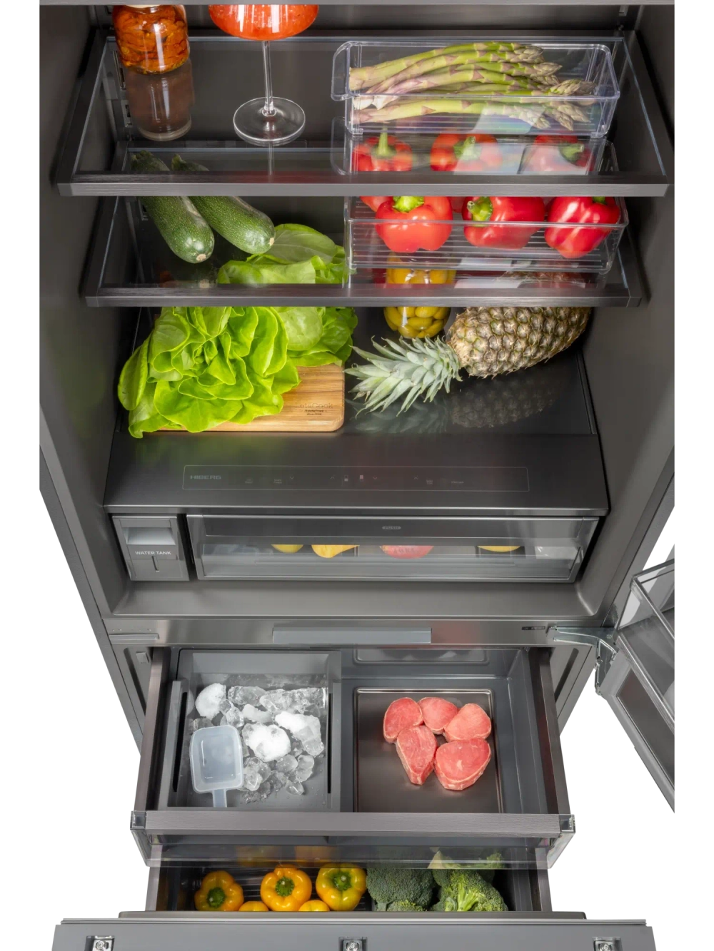 Встраиваемый холодильник Hiberg S-RFC 600 B