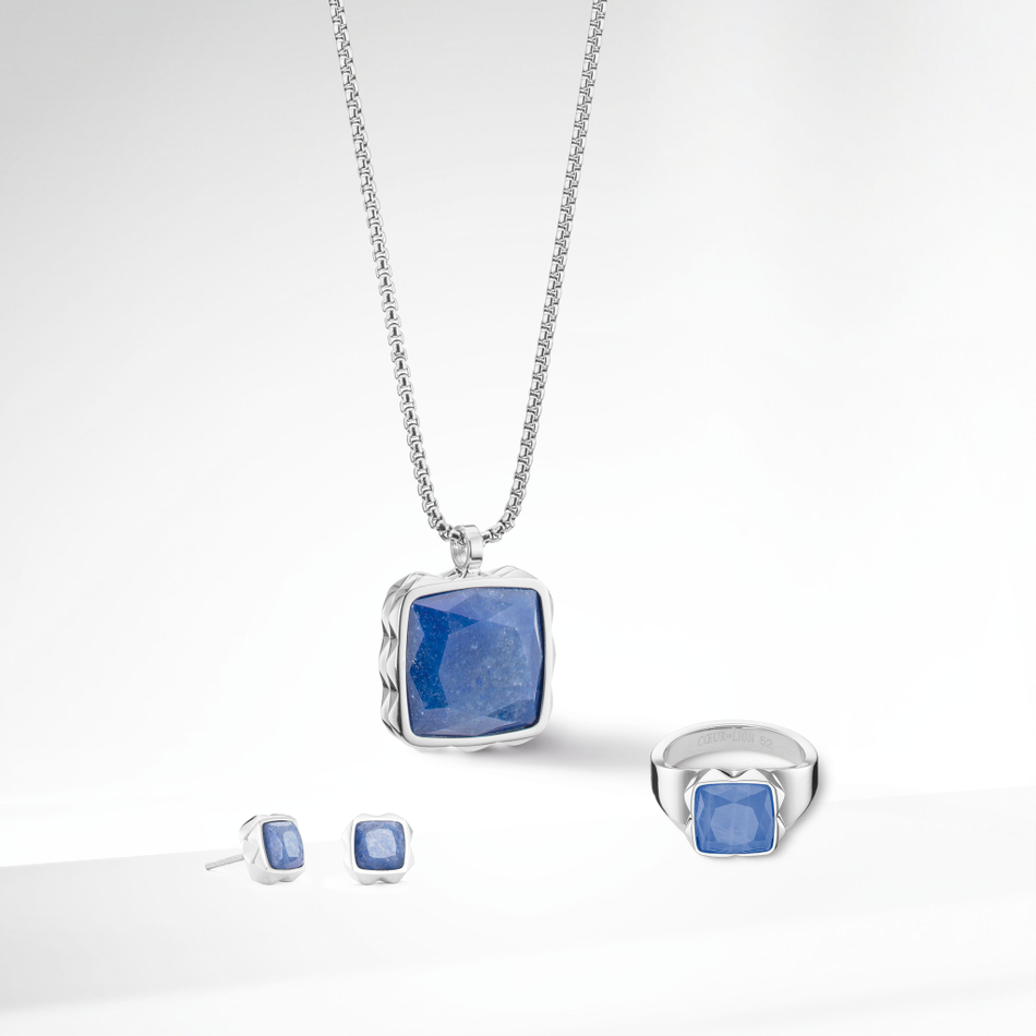 Колье Coeur de Lion Blue-Silver 1200/10-0717