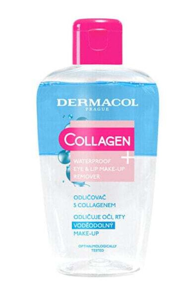 Жидкие очищающие средства Two-phase waterproof make-up remover Collagen Plus (Waterproof Eye &amp; Lip Make-Up Remover) 150 ml