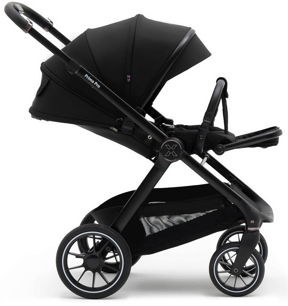 Коляска Agex Prima Pro 3 в 1 с автокреслом i-Safe S Black APP626 Black (Черный)