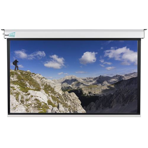 Моторизованный проекционный экран Best Vision HERCULES 4:3, рамка, MATTE WHITE, 345