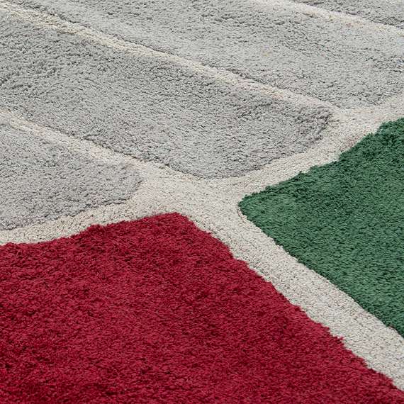 Ковер из хлопка с рисунком tea plantation из коллекции terra, 160х230 см