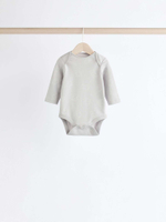 Боди с длинным рукавом для малышей Next K79-966, 5 шт., Белый, Серый