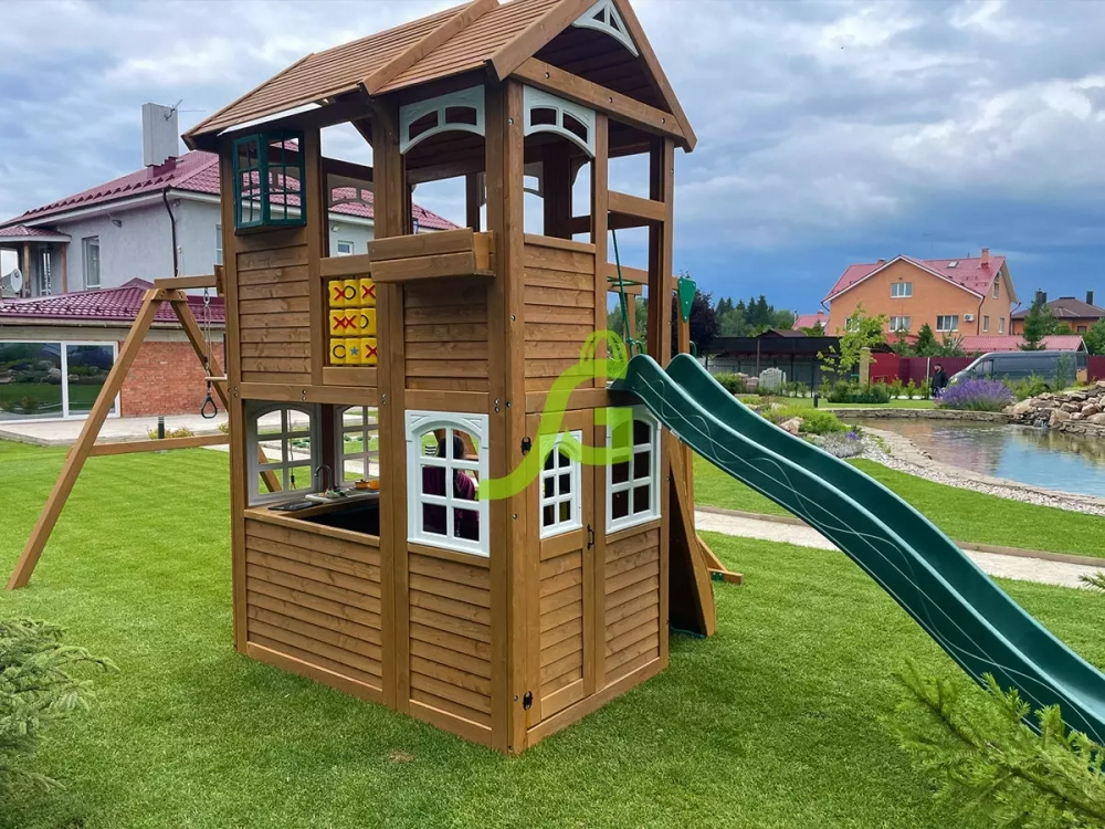 Детская площадка Клубный домик 2 с рукоходом Luxe