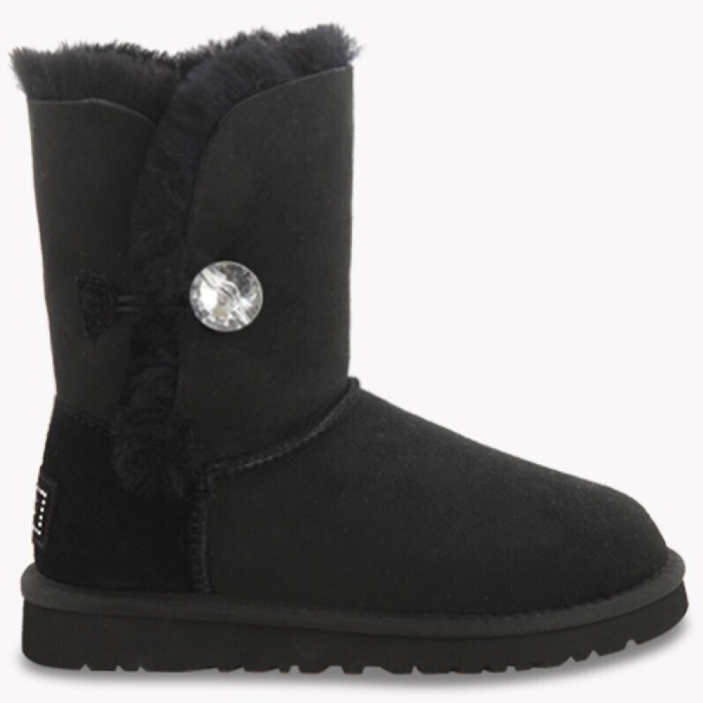 Угги Bailey Button Bling Black