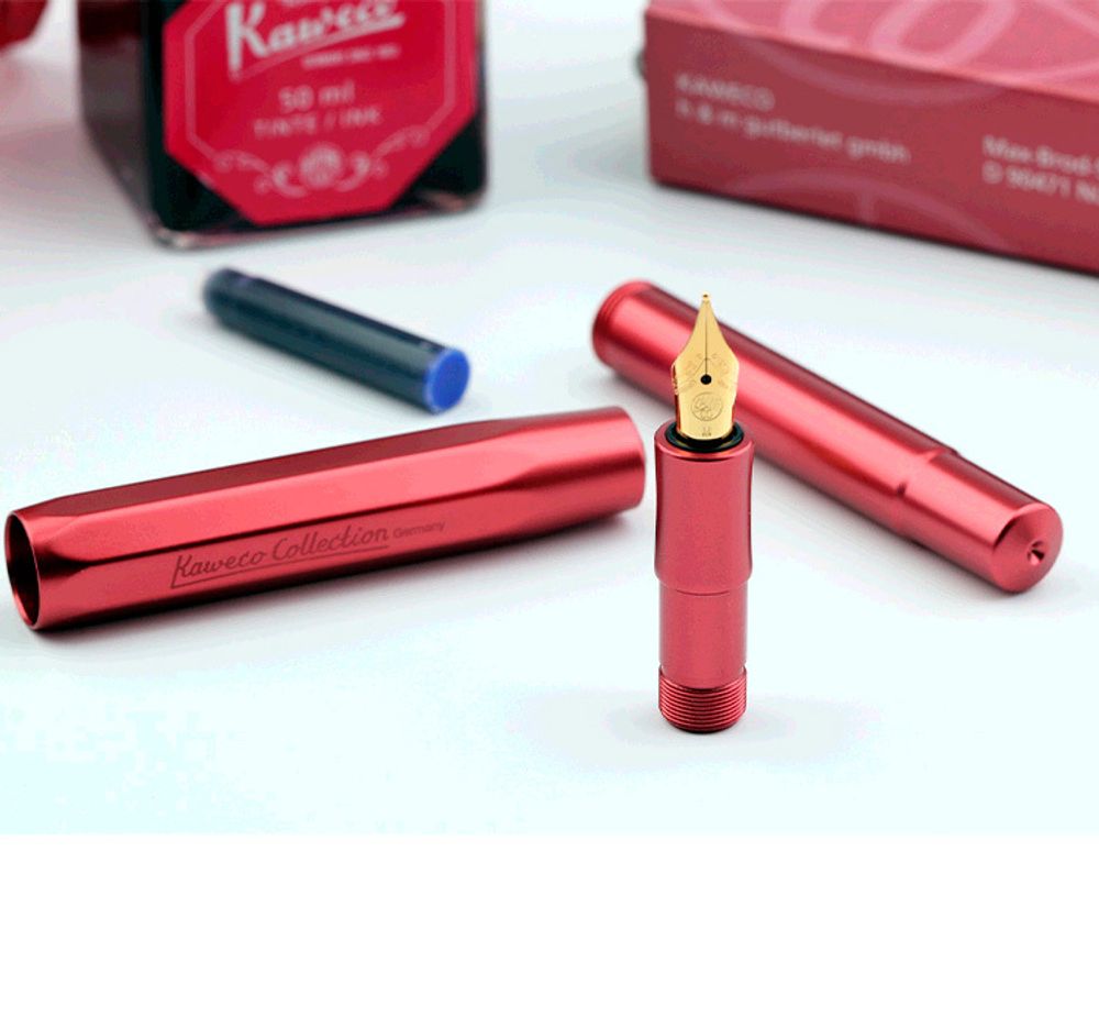 Перьевая ручка KAWECO AL Sport Collection Ruby с перо EF (11000147) 9