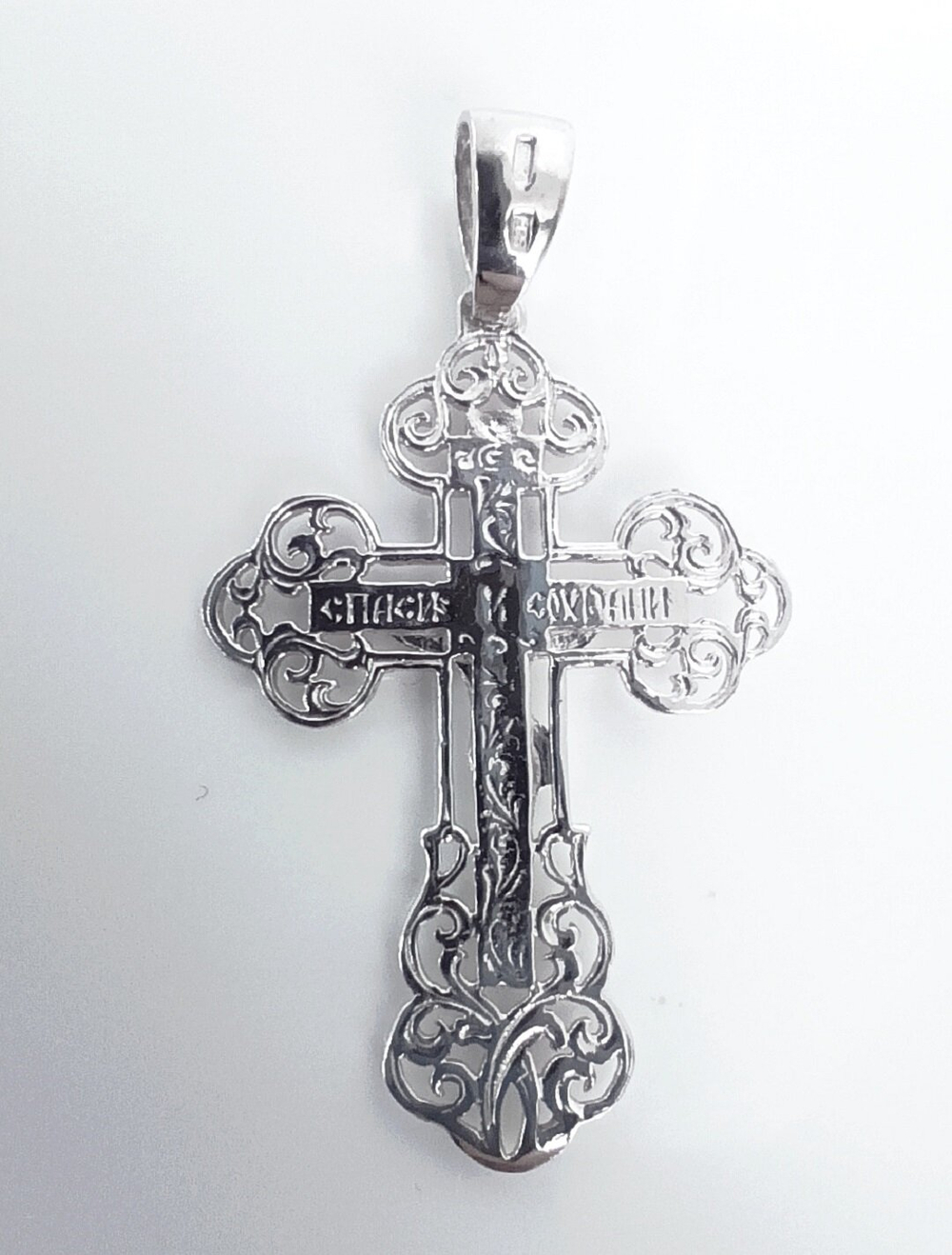 Крест ювелирный "Эстерелла", серебро 925 пробы, родированный/Ф