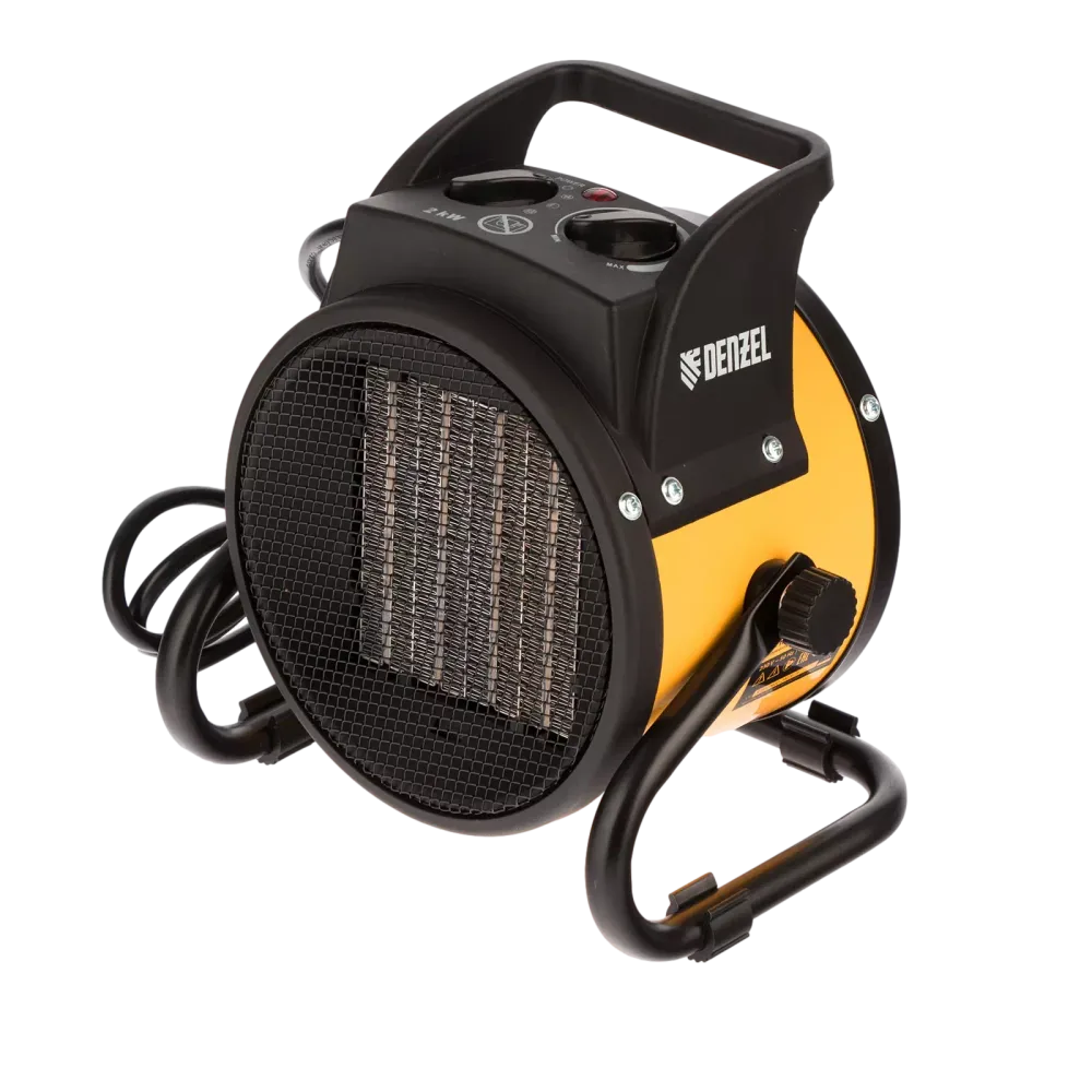 Тепловая пушка, керамический нагреватель (тепловентилятор) DHC 2-100, 230 В, 0.025/1/2 кВт Denzel, 96429