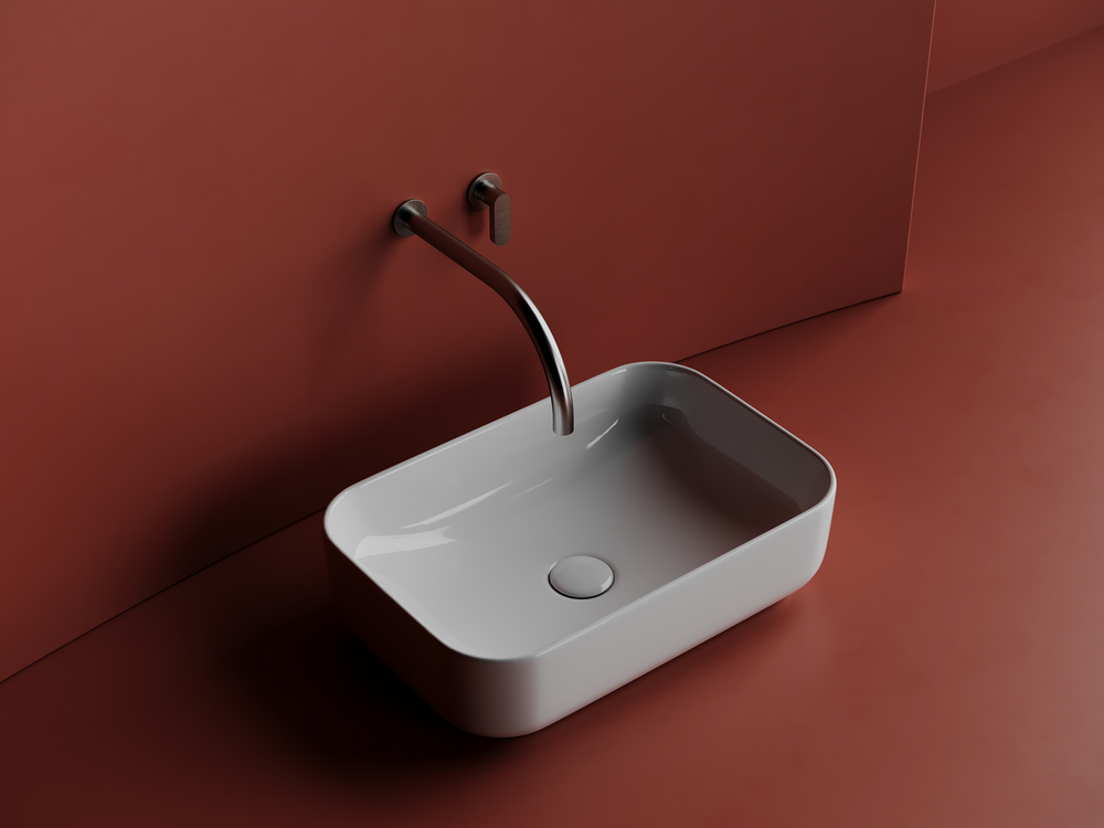 Умывальник чаша накладная прямоугольная Element 510x340x140мм