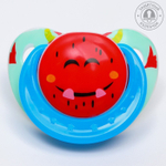 7441514 Соска-пустышка ортодонтическая, силикон, от 0 мес., с колпачком, «Арбузик»