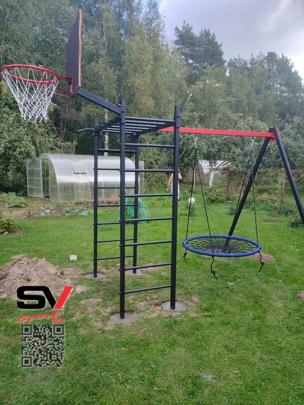 Монтаж уличного спортивно-игрового комплекса Sv Sport