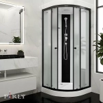 Душевая кабина Parly BETT B831 80х80 профиль черный матовый/стекло матовое