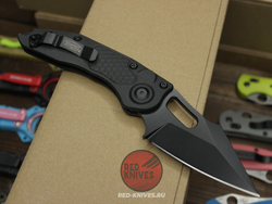 Нож Microtech Stitch Tactical Black + пружина - тактический черный, рукоять нейлон