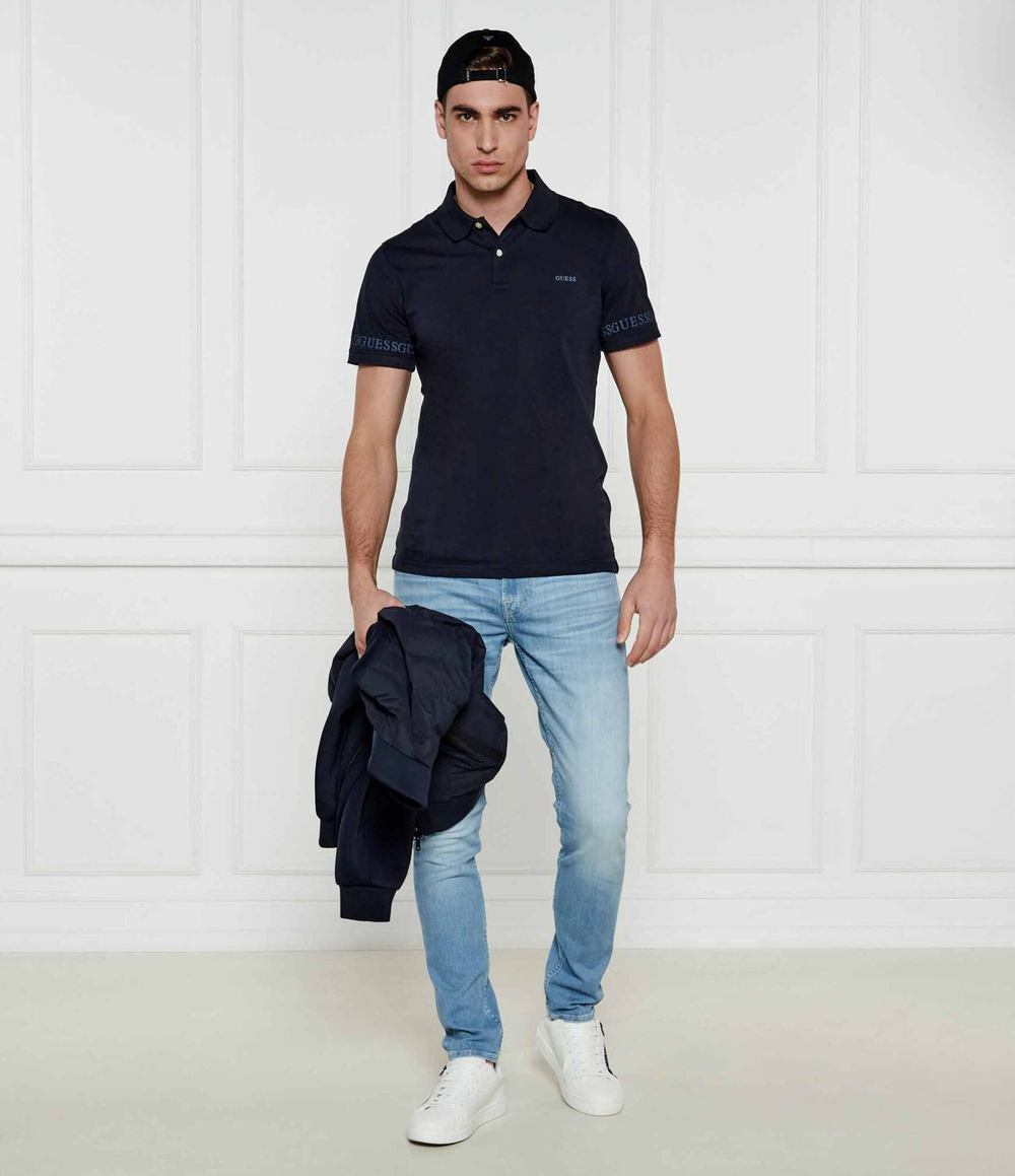 Поло NOLAN GUESS - темно-синий(M5RP66 J1314)