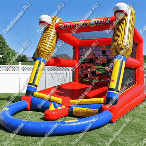 Надувная игра бейсбол «Меткий удар», 4*3*4 м