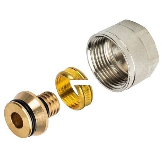 Резьбозажимное соединение Hoobs 16(2.0) x 1/2" для металлопластиковых труб (HB-620080N041620A)