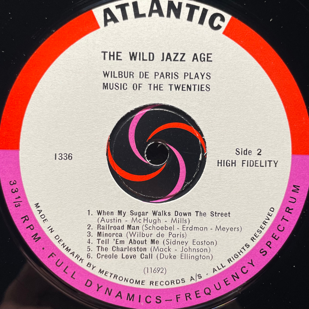 Wilbur De Paris ‎– The Wild Jazz Age - Wilbur De Paris Plays Music Of The 20's (Дания 1960г.)