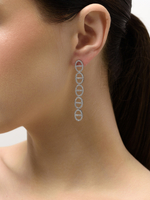 Серьги "Gess shine long" Silver