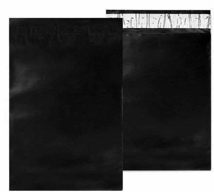 Курьерские пакеты чёрные 40х50+4 см, 50мкм (25/250шт)